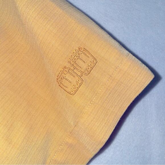 EUC The Havanera Co Yellow Cuban Shirt Mens size XXL Yellow Embroidered - Picture 3 of 7